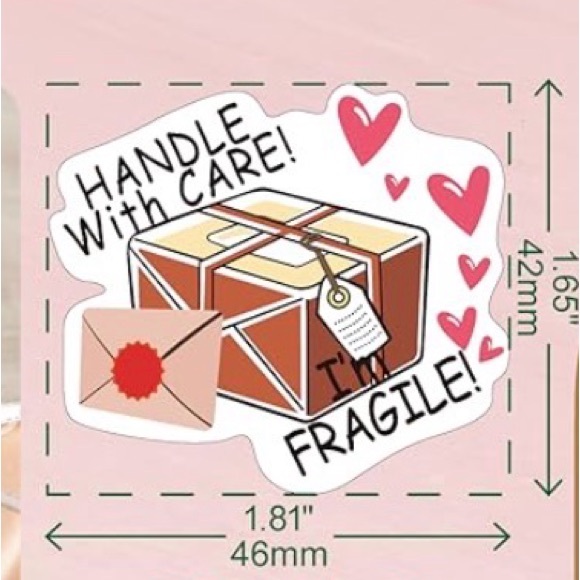 75 Elegant Handle With Care Fragile Stickers - Picture 4 of 5